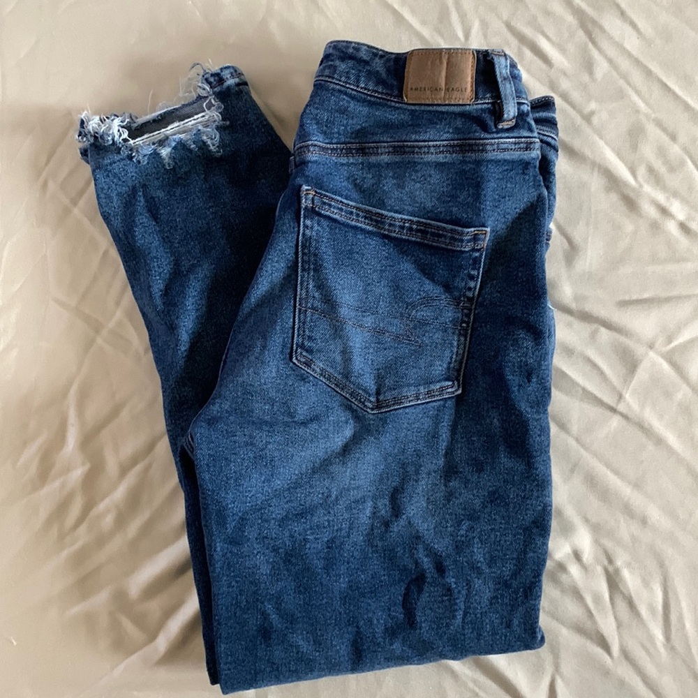 American Eagle Outfitters High Rise Blue Jeans